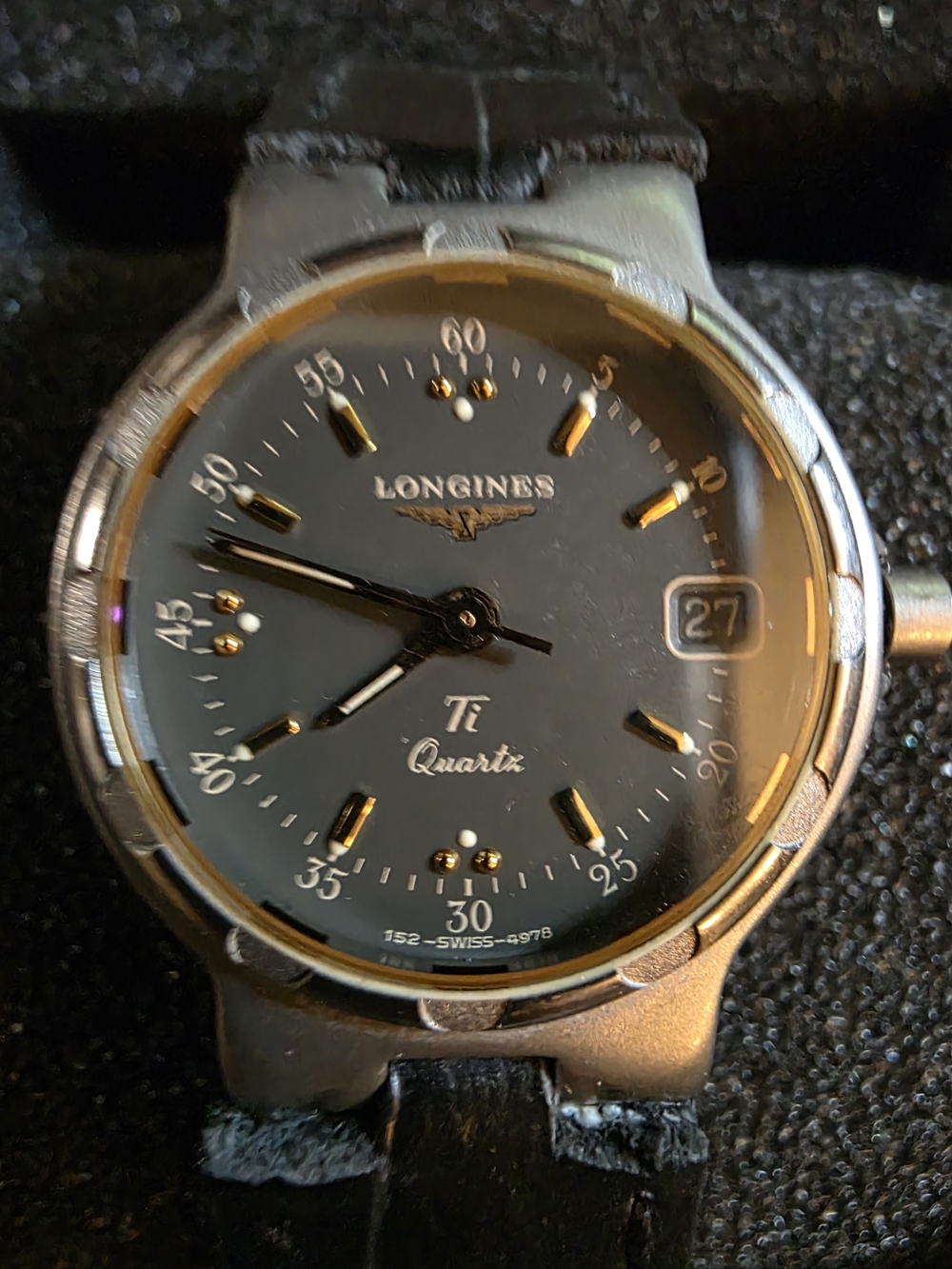 Longines Ti Quartz Women's Titanium Dial Watch